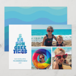 ビーチの海からのご挨拶 シーズンカード