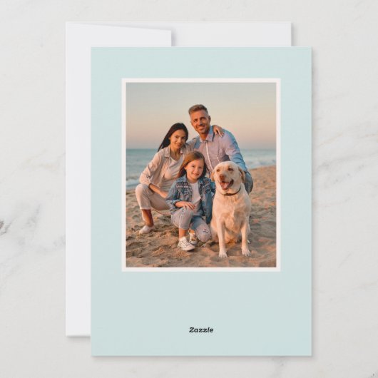 ビーチの海と挨拶 シーズンカード (裏面)