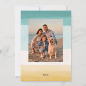 ビーチの海と挨拶 シーズンカード (裏面)