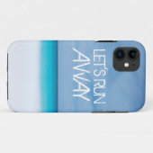 ビーチの海を言う遠くにな引用文旅行を走ろう Case-Mate iPhoneケース (裏面(横))