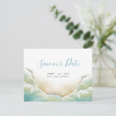 ビーチの海岸線水の色の保存日付 セーブザデート (スタンド正面)