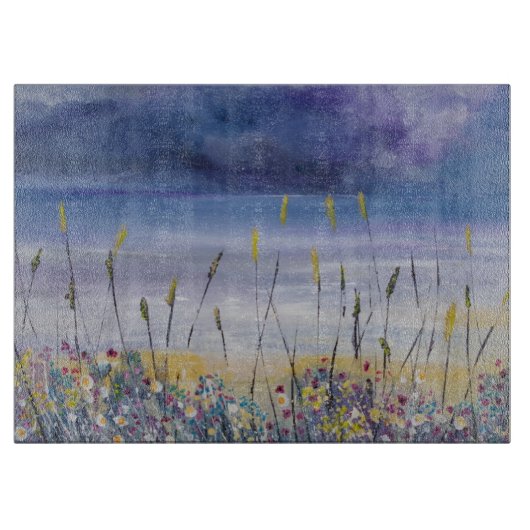 ビーチの海景のまな板を空けて下さい カッティングボード (正面)