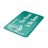 ビーチの海洋をテーマにしたデザイン バスマット (アングル)