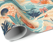 ビーチの海洋生物 ラッピングペーパー (ロールコーナー)