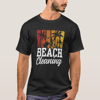 ビーチの清掃コーストクリーンアップビーチ Tシャツ