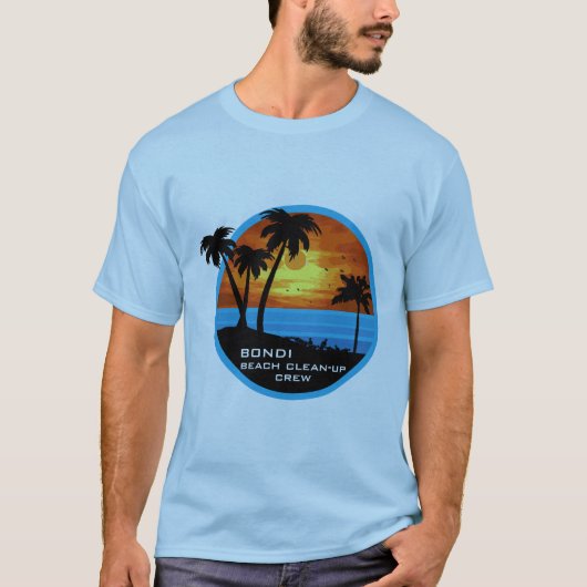 ビーチの清掃 – ボランティアの乗組員 Tシャツ (正面)
