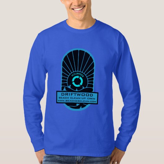 ビーチの清掃 – ボランティアの乗組員 Tシャツ (正面)