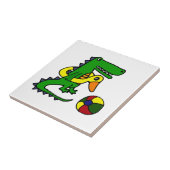 ビーチの漫画のおもしろいなわに タイル (側面)