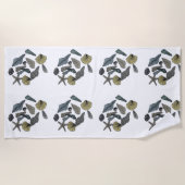 ビーチの熱帯季節性 ビーチタオル (正面)