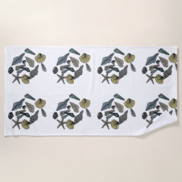 ビーチの熱帯季節性 ビーチタオル