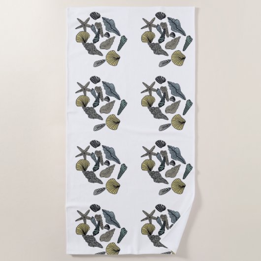 ビーチの熱帯季節性 ビーチタオル (正面)