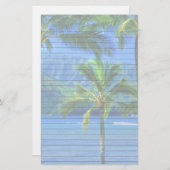 ビーチの熱帯日 便箋 (正面/裏面)