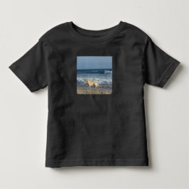 ビーチの犬 トドラーTシャツ