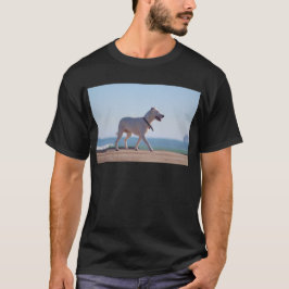 ビーチの犬 Tシャツ