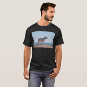 ビーチの犬 Tシャツ (正面フル)