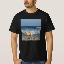 ビーチの犬 Tシャツ