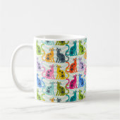 ビーチの猫たち コーヒーマグカップ (左)