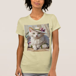 ビーチの猫 Tシャツ