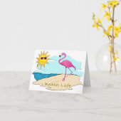 ビーチの生命 カード (黄色い花)