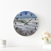 ビーチの生命 ラージ壁時計 (ホーム)