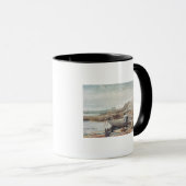 ビーチの男の子 マグカップ (正面右)