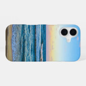 ビーチの画像がプリントされたiPhoneケース iPhone 16ケース (裏面横)