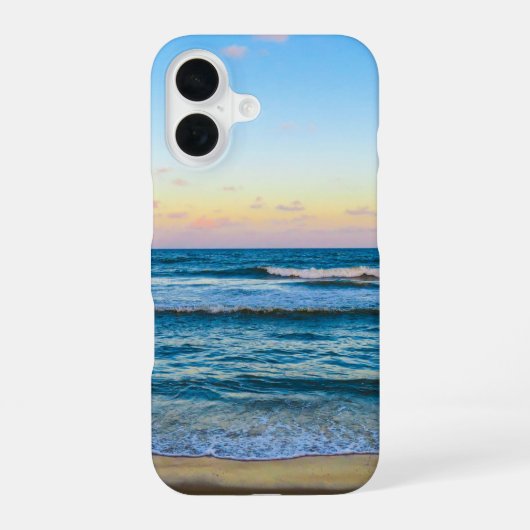 ビーチの画像がプリントされたiPhoneケース iPhone 16ケース (裏面)