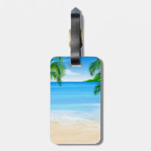 ビーチの眺め ラゲッジタグ (裏面縦)