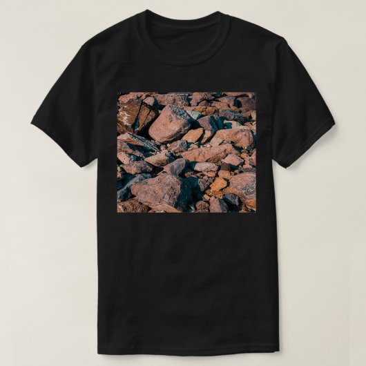 ビーチの石を小石にする Tシャツ (デザイン正面)