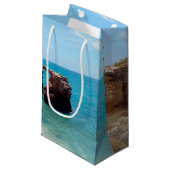 ビーチの石橋、プエルトリコ、Cabo Rojo スモールペーパーバッグ (正面アングル)