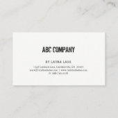 ビーチの石造りの石の流木の名刺 名刺 (裏面)