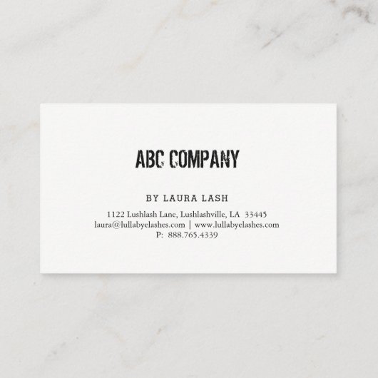 ビーチの石造りの石の流木の名刺 名刺 (裏面)