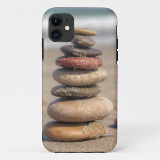ビーチの石造りタワー Case-Mate iPhoneケース (裏面)