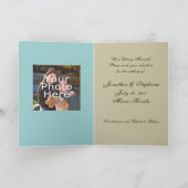 ビーチの砂にハート, 結婚式のお知らせや招待状 招待状 (内部)