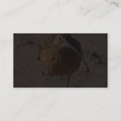 ビーチの砂のパイパーの鳥 名刺 (裏面)