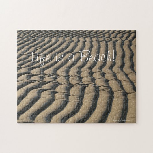 ビーチの砂のパズル ジグソーパズル (横)