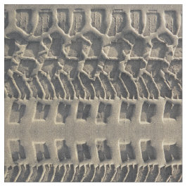 ビーチの砂の写真の生地のタイヤトラック ファブリック
