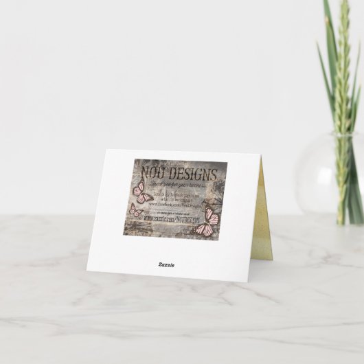 ビーチの砂の城の貝殻は感謝していしています サンキューカード (裏面)