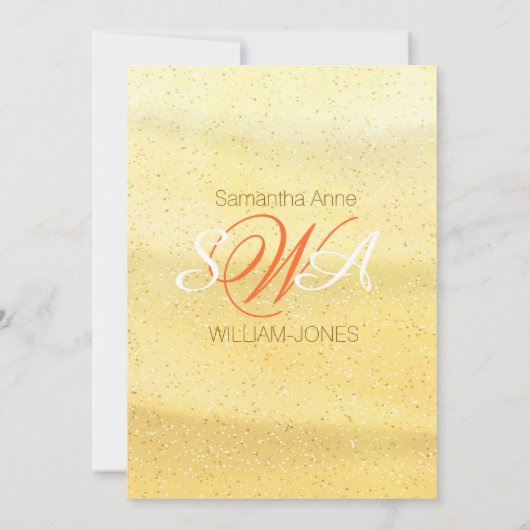 ビーチの砂の貝殻のビーチのブライダルシャワー 招待状 (裏面)