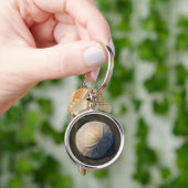 ビーチの砂ドル キーホルダー (手)