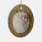 ビーチの砂ドル セラミックオーナメント (右)