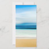 ビーチの砂 海 セーブ・ザ・デート (裏面)