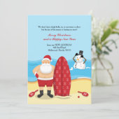 ビーチの移動発表のサンタ 案内状 (スタンド正面)