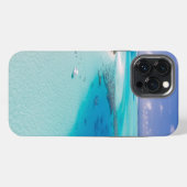 ビーチの空中ビュー iPhoneケース (裏面横)