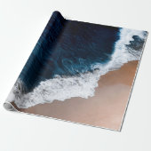 ビーチの空撮ビュー ラッピングペーパー (アンロールド)