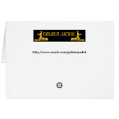 ビーチの空白のなカードテンプレートの結婚指輪 (裏面横)