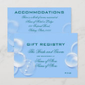 ビーチの結婚式 エンクロージャーカード (正面/裏面)