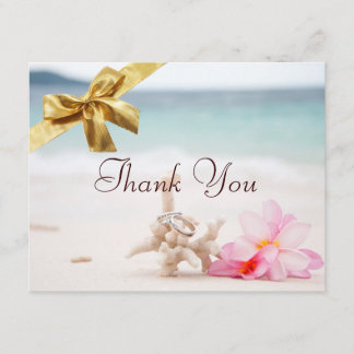 ビーチの結婚指輪はCard2感謝していしています サンキューカード