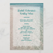 ビーチの結婚背景メニュー メニュー (正面)