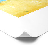 ビーチの絵 ポスター (角)